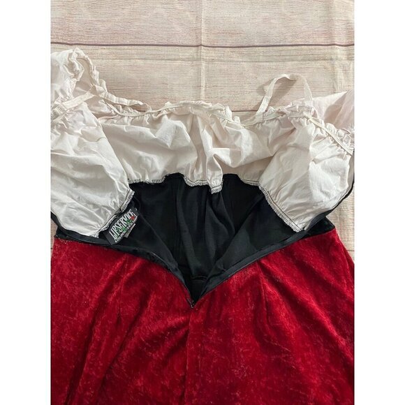 Vintage Lip Service Los Angeles Red Velvet Renaissance Cosplay Costume - 2XL (Fl - Picture 10 of 12